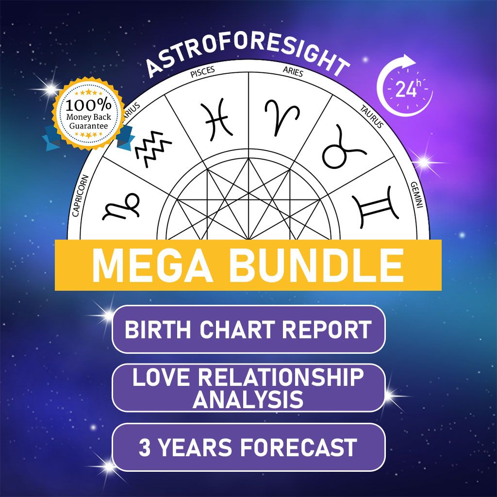 Personalized Birth Chart + Love + 3 Years Forecast Reading